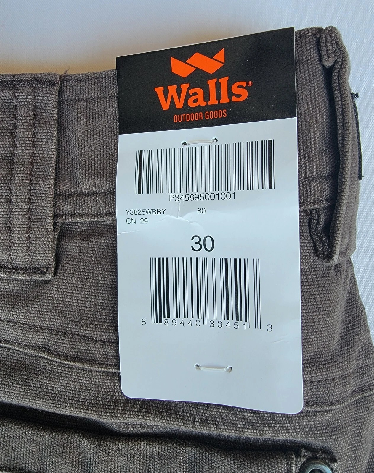 Walls Cargo Work Shorts . 6 Pockets, 11 Inch Inseam. Size 30 Chocolate Brown