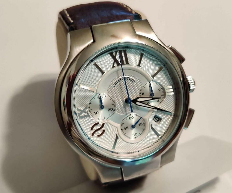 Philip Stein Classic Round Chronograph Men's Watch 45-CRSIL