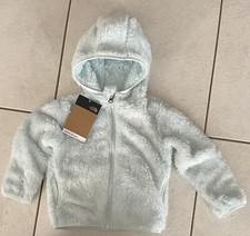 NWT The North Face Girls Toddler OSO Suave ICE BLUE Hooded Fleece Jacket 2T