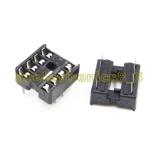 20/50/100PCS 8pin DIP IC Socket Adaptor Solder Type Socket Pitch Dual Wipe NEW - Picture 11 of 22