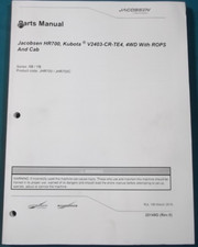 Manuel De Pièces Du Tondeuse Rotative JACOBSEN HR700 KUBOTA V2403-CR-TE4