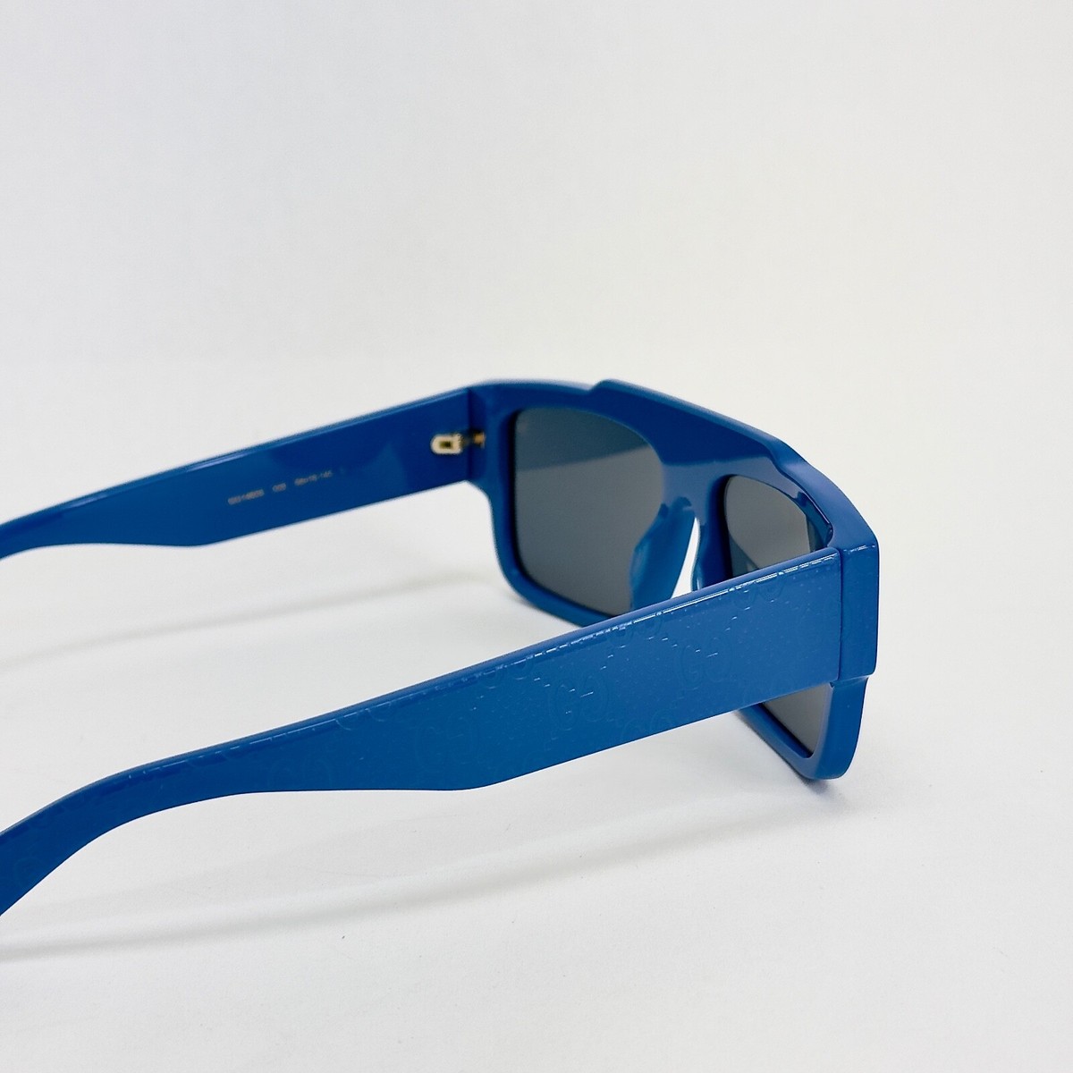 NWT Gucci GG1460S Blue 56mm Sunglasses GUCCI 1460 Blue GG Logo Print Sport Aviator Gg1460S Unisex  main image 2
