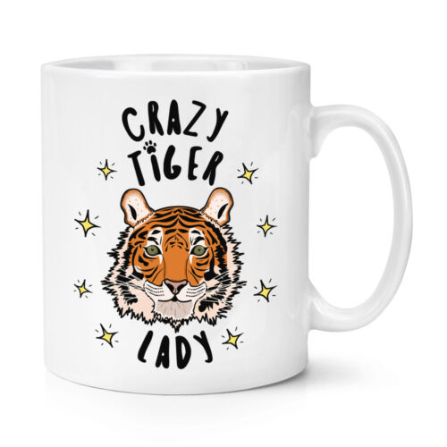Crazy Tiger Lady Stars 10oz Mug Cup - Funny Animal | eBay