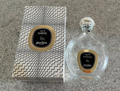 Vintage Guerlain Liu Eau De Toilette Empty Bottle With Original Box (100ml)