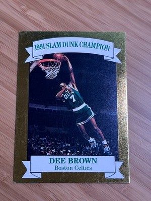 Dee Brown 1991 Jacksonville Sport Card - Slam Dunk Champion /10000 Gold Foil