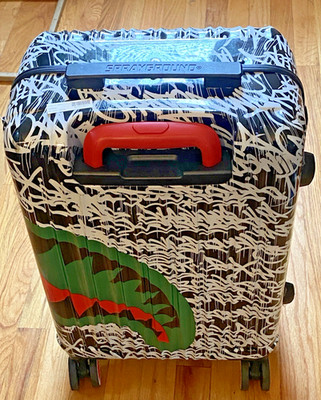 SPRAYGROUND NIGHT NIGHT SHARKNAUTICS HARDSHELL CARRY-ON LUGGAGE - Limited Ed.