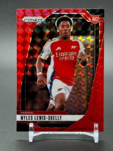 2024-25 Panini Prizm EPL Red Mosaic #35 MYLES LEWIS-SKELLY Arsenal RC
