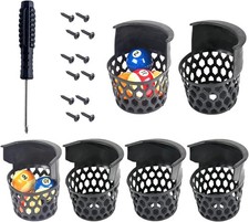 Pool Table Pockets Replacement Pockets for Billiard Table Set of 6 Plastic We...