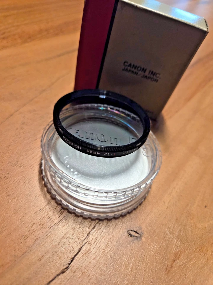 Genuine Canon 55mm Screw In Polarizing Filter PL-L - Image 4 of 4