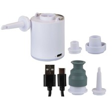 Image of Mini Rechargeable Air Pump & LED Torch 2 In 1 Portable USB Air Bed Camping Pump