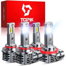 H11 9005 LED Light Bulbs Combo, 800 Brighter 80000LM 6500K, 9005/HB3 H11/H9