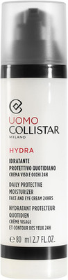 Collistar Hydra Herren tägliche schützende Feuchtigkeitscreme, 24h Gesichts- und Augencreme, Sp