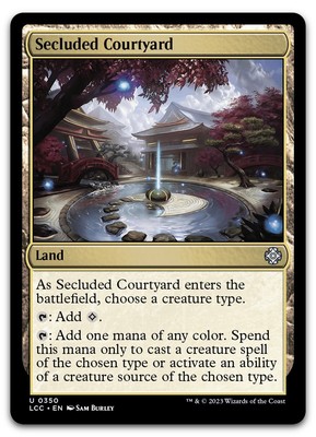 Secluded Courtyard #350 (NM) Lost Caverns of Ixalan LCC Magic MTG