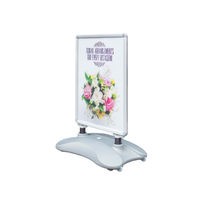 Image of Deflecto A1 Water Based Pavement Display Board with Snap Frame Silver PPA100S