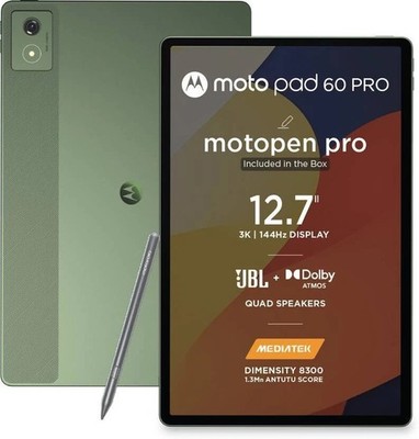 MOTOROLA Pad 60 Pro (Green 12GB RAM 256 GB )12.7'' Wi-Fi Only Gaming Tablet .