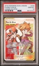 2019 Pokémon TCG Cosmic Eclipse Red & Blue 234/236 Full Art Holo PSA 10 on eBay