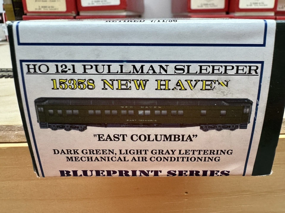 Branch line Trains Blueprint New Haven 12-1 Pullman Sleeper East Columbia NOS - Image 2 of 2