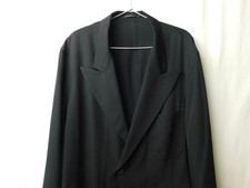 Used 2005 SS Yohji Yamamoto Wool Gabardine Reversible Tailored Jacket Size 4