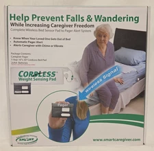 Smart Caregiver Wireless Bed Pad Alarm System with Weight Sensor and Pager fo...