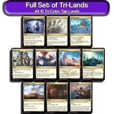 Tri Lands MTG Full Set All 10 Shards Wedges Magic Commander Staples EDH Mana Lot