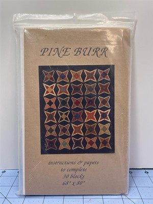 KAREN K. STONE Quilt Pattern - PINE BURR 68'' x 80'' 30 Blocks - 1994