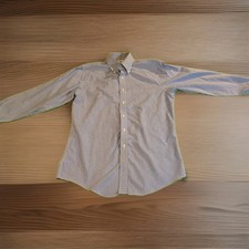 Brooks Brothers 346 Dress Shirt Mens Large 16-2/3 Slim Fit Blue Check Non Iron