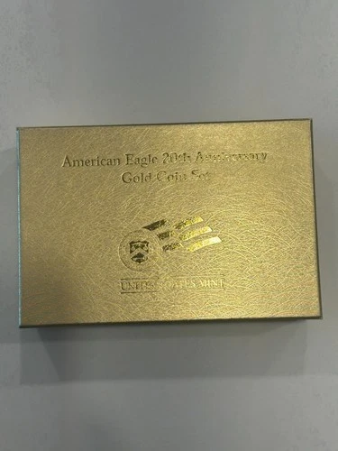 US Mint American Eagle 20th Anniversary Gold Coin Set BOX & COA ONLY - No Coins