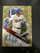 2018 Bowman High Tek Prospect Keibert Ruiz RC Gold Auto 38/50 Nationals