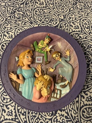 Disney Peter Pan Faith, Trust & Pixie Dust Collectible 3D Relief Limited Plate M