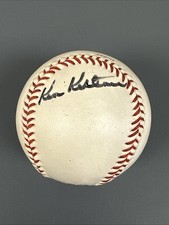 Ken Keltner Indians Brewers SIGNED Vintage Milwaukee Brewers Baseball w/hologram