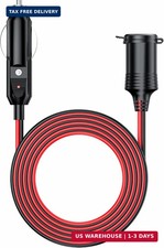 KEWIG 12/24V Car Cigarette Lighter Extension Cord - 4.9FT Cigarette Lighter Plug
