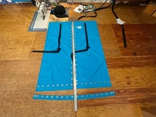 CUSTOM Hobie 18 3pc Trampoline for boats without wings  - Tex90 Blue Mesh