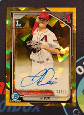 2024 Bowman Draft Sapphire #CPA-JD JD Dix 1st Chrome Gold Auto /50 Diamondbacks