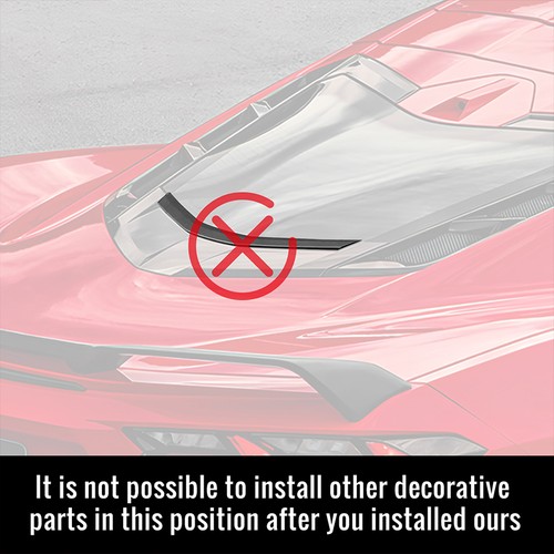 For Corvette C8 Stingray Z51/Z06 2020+ Rear Split Window Cover Carbon Fiber - Picture 9 of 16
