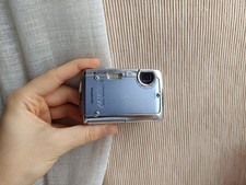   RARE Blue Olympus Stylus 720 SW 7.1MP digital camera xd card  WORKing FULL set