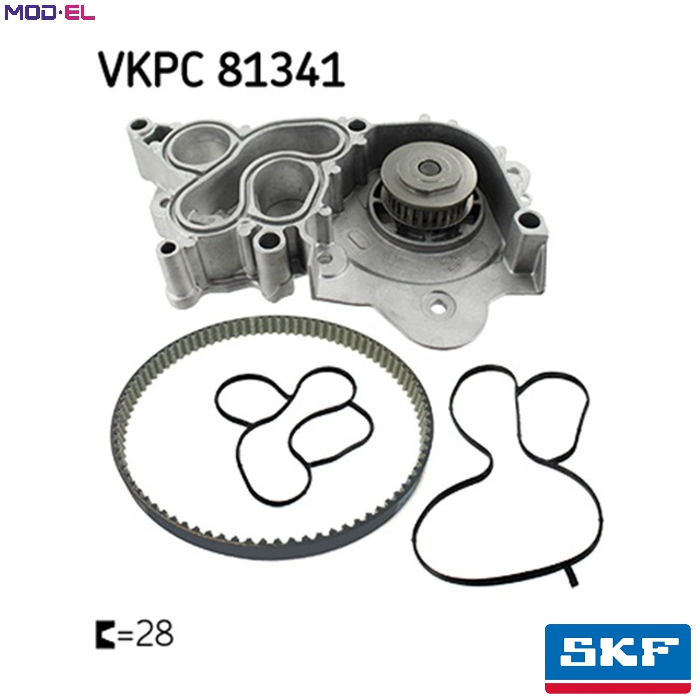 Original SKF Water Pump VKPC 81341 for Audi Seat Skoda VW - Image 14