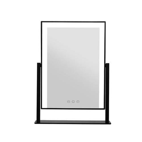 Embellir Makeup Mirror Hollywood Vanity with LED Light Rotation Black - Picture 3 of 8