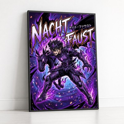 Poster Black Clover - Nacht Faust - Equus Mode 18x24 Ultra-HD Art Print
