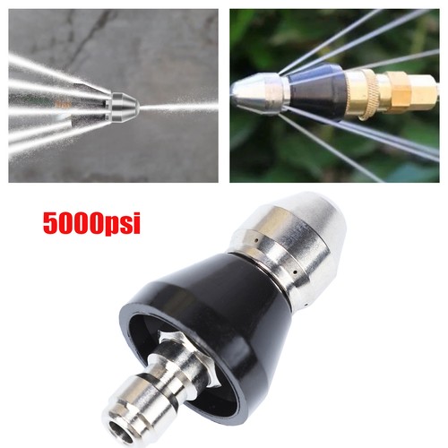 Kanalreinigungswerkzeug Hochdruckdüse 5000psi Rohrreiniger 1/4" Anschluss - Bild 6 von 16