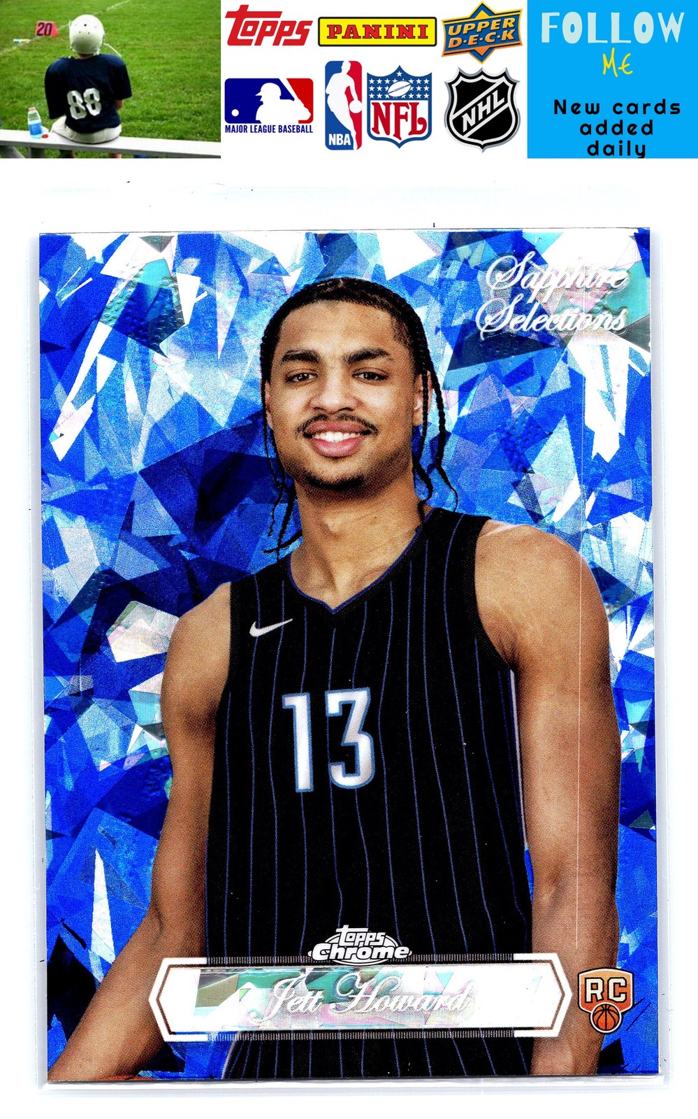 2023-24 Topps Chrome Sapphire Edition #SS-20 Jett Howard Sapphire Selections