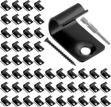 Hidden Deck Fasteners for Composite Decking 100-Piece Set (50 Clips, 50 Screws)