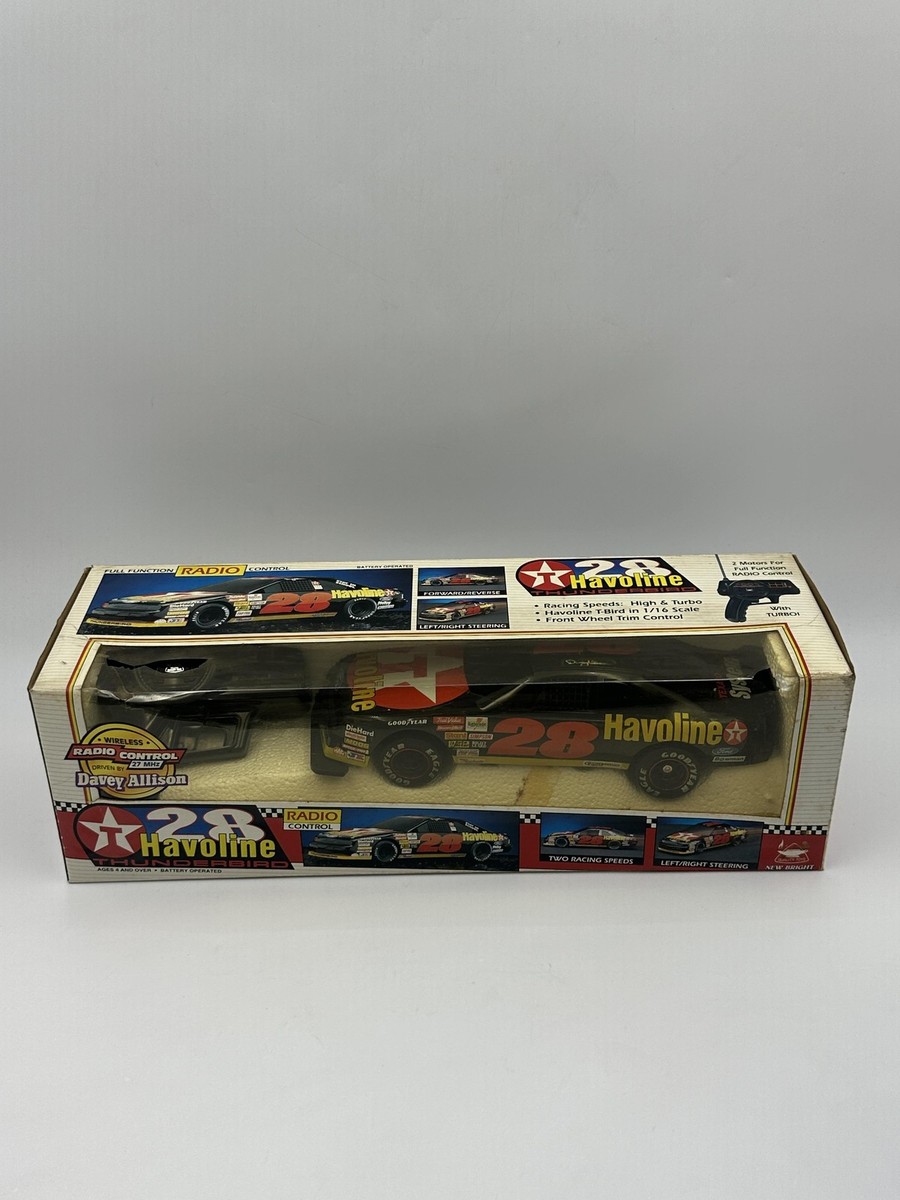New Bright NASCAR Davey Allison 28 Havoline RC Car 1/16 Black Ford