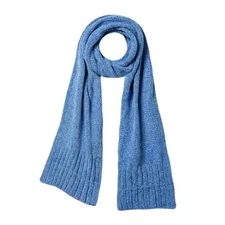 Fratres Winter Scarf Cold Weather Thick Warm Cable Knit Wraps Long Scarf Blue