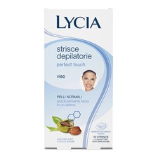 Lycia Perfect Touch - Strisce Depilatorie Viso, 20 Strisce