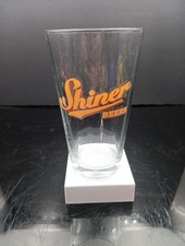 Shiner Bock Beers Logo Pint Glass Free Shipping! T2456