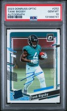 2023 PANINI DONRUSS OPTIC AUTO #252 TANK BIGSBY 118/199 PSA 10
