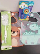 Animal Bibs  1 Pacifier Holder
