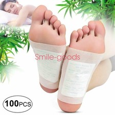 100PCS Detox Foot Patches Pads Body Toxins Feet Slimming Deep Cleansing Herbal