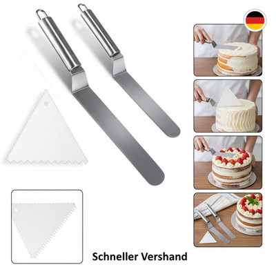 Winkelpalette Edelstahl Set Winkelpalette Torte Edelstahl Kuchenmesser Angled Ic
