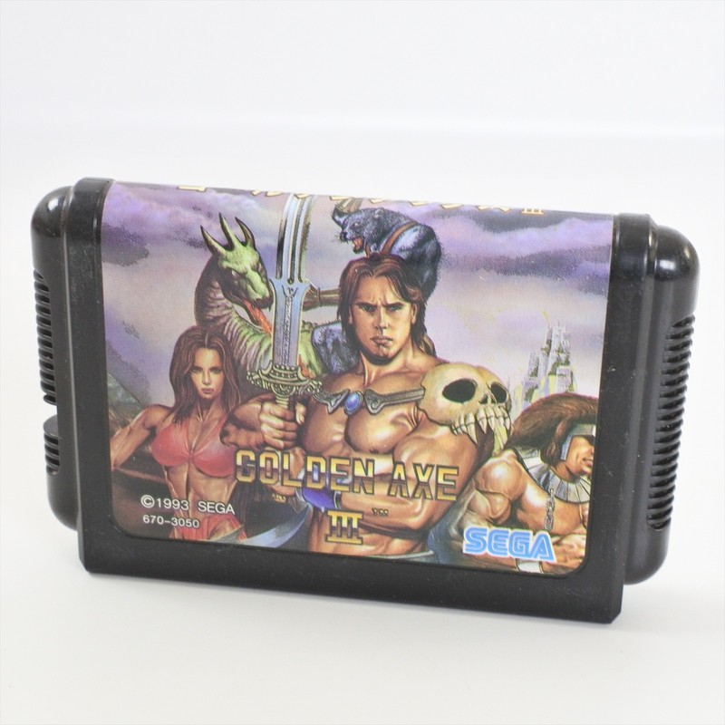 Mega Drive GOLDEN AXE III 3 Cartridge Only Sega 0123 mdc